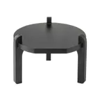 image of TableCraft Products 13380 Stand for Beverage Dispensers, 11.25" x 11.25" x 8" Painted Black Wood Base