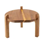 image of TableCraft Products 13381 Stand, 11.25" x 11.25" x 8" Acacia Wood Brown, Fits 12999 & 13000