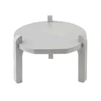 image of TableCraft Products 13382 Stand, 11.25" x 11.25" x 8" Painted Wood, Gray, Fits 12999 & 13000