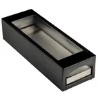 image of TableCraft CW5062BRATBK - Half Long Cooling Tray, 8.625" x 25.25" x 6", Black Brushed Aluminum