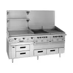 image of Garland US Range GN17R80 80" 6 Drawers Arctic Fire Refrigerated Chef Base, Remote