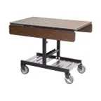 image of Lakeside 74410 Room Service Table, Rectangle, Tri-Fold, 40"W x 36"D x 31"H, Black Frame