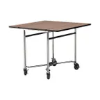 image of Lakeside 74413S Choice Series Room Service Table, Square, 36"W X 36"D X 30"H, Chrome Frame