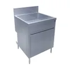image of EuroBar EBIBW24 Underbar Bottle Well – 24" W x 24" D x 36" H, S.steel top & Cabinet Base - B.splash