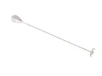 image of Mercer M37012MUS Mustache Bar Spoon, 13-1/4" Twisted Stem, One‑Piece 18/8 Stainless Steel