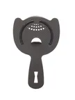 image of Mercer M37203MBK Spring Bar Strainer, 6" Length, 2‑Prong, Replaceable, Black, 18/8 Stainless Steel