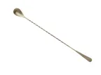 image of Mercer M37204ANG Barfly Lattice Bar Spoon, 13-3/16" (33.5 cm) 18/8 Stainless Steel Core, Gold Finish