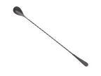 image of Mercer M37204MBK Barfly Black Out Bar Spoon, 13‑3/16" (33.5 cm) Length, 18/8 Steel, Black Finish