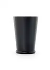 image of Mercer M37311MBK Black Out™ Shaker, 18 oz, 3‑1/2" Dia x 5" H, Matte Black, 18/8 Stainless Steel