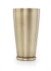image of Mercer M37312ANG Weighted Cocktail Shaker, 28 oz, 2‑Piece, 3‑5/8" Dia x 7" H, Stainless Steel, Gold