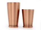image of Mercer M37313ACP Weighted Cocktail Shaker Set, 28 oz & 18 oz Stainless Steel, Copper, Satin Finish