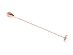 image of Mercer M37012MUSMC Mustache Bar Spoon, 13-1/4" Twisted Stem, Copper Finish, 18/8 Stainless Steel