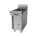 image of Garland US Range C18-7S 18" Gas Heavy Duty Range w/ (2) Open Burners, Cabinet Base, 80.000 BTU