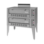 image of Garland US Range G2072 55" Double Deck Gas Bake Oven with 7" Interior Height, 22" Legs, 80.000 BTU