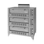 image of Garland US Range G2073 55" Triple Deck Gas Bake Oven with 7" Interior Height, 6" Legs, 120.000 BTU