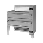 image of Garland US Range G56PT/B 63" Double Air Deck Gas Pizza Oven with Bottom and Top Mounted, 160.000 BTU