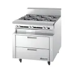 image of Garland US Range UN17FR54 54" Polar Cuisine Freezer Chef Base w/ 4 Drawers, Remote