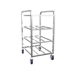 image of Winholt UNAL-4 Aluminum Universal Cart w/ (4) Shelves on 10" Centers, 800 lb. Capacity