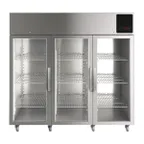 image of QualServ UCFZ585-SG71A 72" 3-Glass Door Reach-In Freezer, Top Mounted, 72 cu. ft.