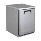 image of QualServ UCRE332-SS11A 32" 1-Door Undercounter Refrigerator, Stainless Steel, 8 cu. ft.