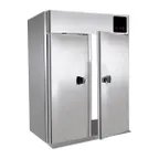 image of QualServ UCRE766-SS71A 66-7/8" 4-Solid Door Roll-Thru Refrigerator, 79 cu. ft., Top Mounted