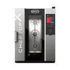 image of UNOX XADA-1011-EXLS Half Size 10 Pan Electric Combi Oven w/ Touchscreen, Left-to-Right Door, 208/240V