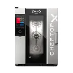 image of UNOX XADA-1011-EXRS Half Size 10 Pan Electric Combi Oven w/ Touchscreen, Right-to-Left Door, 208/240V