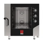 image of Tecnoeka MKFA 664 S Full Size 6-Pan Electric Combi Oven w/ Electro-Mechanical Control, Boilerless, 208/240V