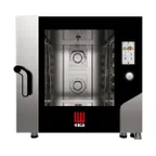 image of Tecnoeka MKFA 664 TS Full Size Electric Combi Oven w/ 6 Pan, Touchscreen, Boilerless, 208/240V