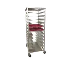 image of Doyon AL12 Aluminum Room Service Tray Delivery Cart, Capacity 12 Trays
