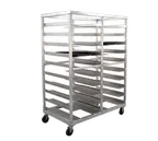 image of Doyon O1620 Mobile Aluminum Oval Tray Storage Rack, Capacity of 20 Trays