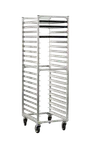 image of Doyon O8620 Aluminum Bun Pan Rack, Open Sides, Holds 20 Trays, End Loading
