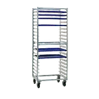 image of Doyon O8620D Aluminum Bun Pan Rack, Open Sides, Holds 20 Trays, End Loading