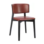 image of G & A 4618-FP Indoor Side Chair – Upholstered Padded Front & Back, Padded Seat, Mortise‑and‑Tenon European Beechwood Frame with Metal Brackets, Non‑Marring Plastic Floor Glides, Indoor Restaurant Seating