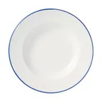 image of Libbey 114225 Porcelana Linea Pasta Bowl, 12" x 1-5/8" , 30 oz Round Blue Porcelain, Case