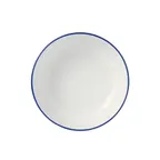 image of Libbey 114227 - Porcelana Linea Nestabowl, 34 Oz (1 L) Round Blue Bowl, 7" Dia x 2-3/8" H - 1/Case