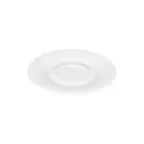 image of Libbey 643691812000000 Porcelain Saucer, 6 2/7" Dia x 5/7" H, Oven/Microwave/Freezer Safe - 1/Case