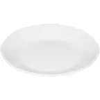 image of Libbey 645001512000000 - 6" Round Porcelain China Plate, Oven Microwave Safe, Dishwasher Safe - Case