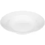 image of Libbey 645012812000000 - 11" Round Rim Porcelain China Plate, Oven/Microwave/Freezer Safe - 1/Case