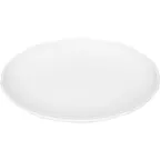 image of Libbey 645122012000000 7-7/8" Porcelain Plate with Coupe Rim, Oven Microwave Freezer Dishwasher Safe