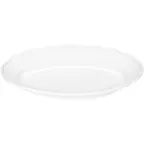 image of Libbey 645202512000000 Oval Platter, 9½" x 6½", Porcelain, Oven Microwave Safe - 1/Case
