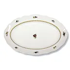 image of Libbey 645203511321011 Porcelain Platter 14" x 9-3/8" Oven/Freezer/Dishwasher Safe - 1/Case