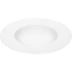 image of Libbey 646012812000000 China Plate – 11" Round Deep Rim Porcelain, Oven/Microwave Safe - Case