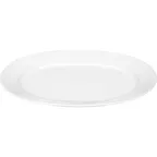 image of Libbey 646203312000000 Relation Today Oval Porcelain Platter 13" x 9" Oven Microwave Safe - 1/Case