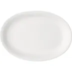 image of Libbey 654223212000000 Oval China Platter 12"5 x 9" Porcelain Oven/Microwave/Freezer Safe - 1/Case