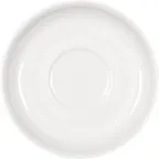 image of Libbey 654694512000000 - Porcelain Saucer 6-1/8" Dia x 1" H, Oven & Freezer & Dishwasher Safe - Case