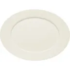 image of Libbey 669203362000000 Oval China Platter 13" x 9½" Porcelain Oven/Microwave/Freezer Safe - 1/Case