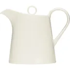 image of Libbey 669413063000000 - 10.1 oz Porcelain Coffee Pot, Lid, 6", Oven/Microwave/Freezer Safe - 1/Case