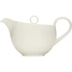 image of Libbey 669434063000000 Porcelain Teapot, 13.5 oz (7½" x 4⅜"), Oven/Microwave/Freezer Safe - 1/Case