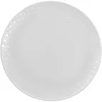 image of Libbey 671122011590025 Snow Plate, 11" Round Porcelain Plate, Oven Microwave Freezer Safe - Case